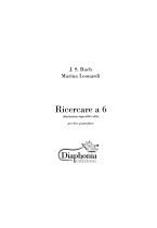 RICERCARE A 6 for two pianos